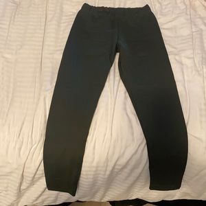 Womens Movack dark green thick leggings size xs